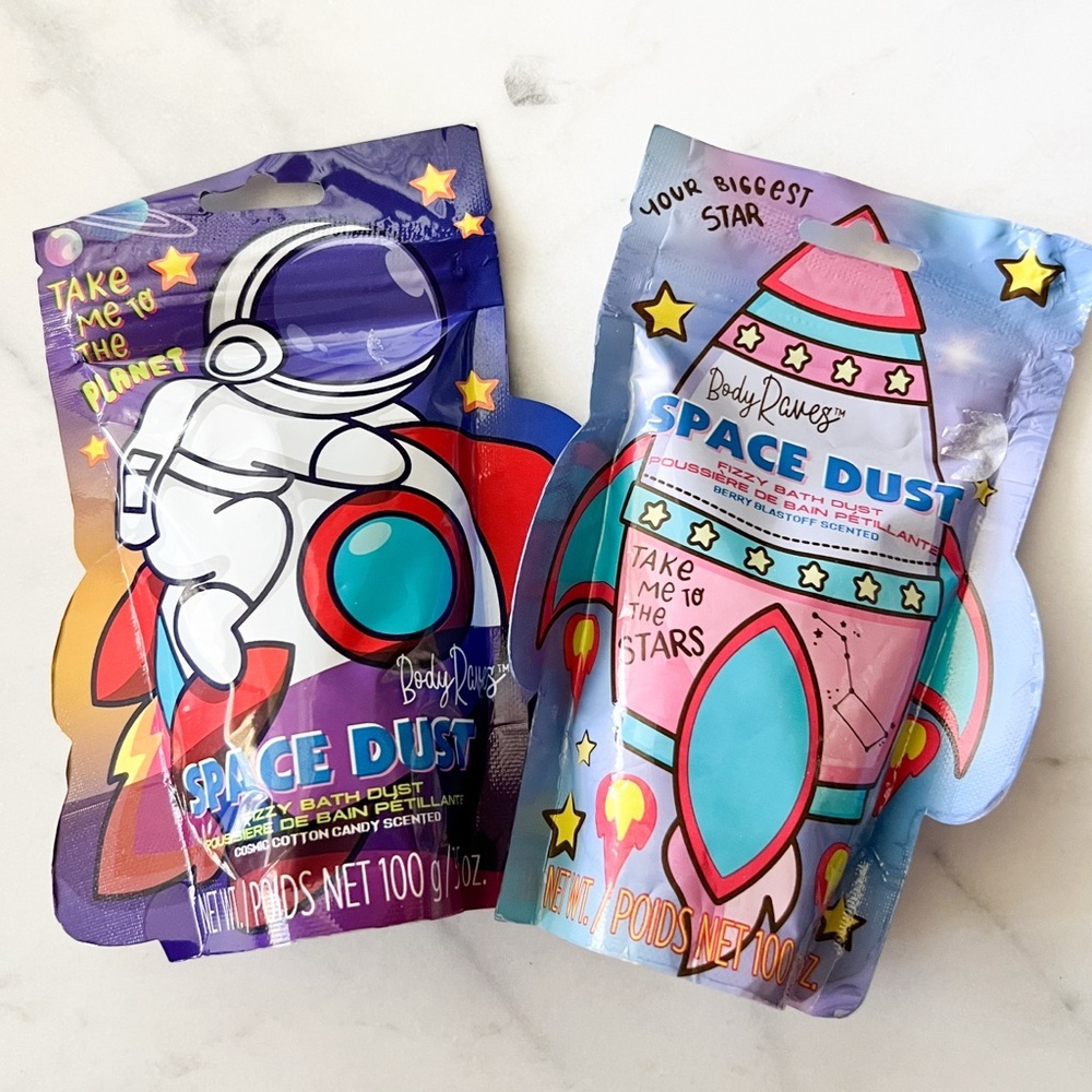 Make Bath time Fun with Body Raves Space Dust (set of 2)